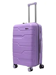 Валіза середня Milano bag 0306 поліпропілен M Бузковий - мініатюра 5