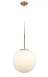 Світильник люстра підвісна в стилі лофт куля Levistella 9163430-1 BRZ+WH