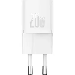 Мережевий зарядний пристрій Baseus GaN5 Fast Charger Mini 1C 20W White (CCGN050102) [105945] - мініатюра 2