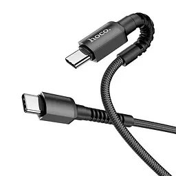Кабель Hoco X71 Pisces Cable Type-C to Type-C 3A 1m Black