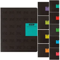 Набір зошитів ZiBi Black Kids Line шкільні 8 предметів 10 шт. (ZB1730-99)