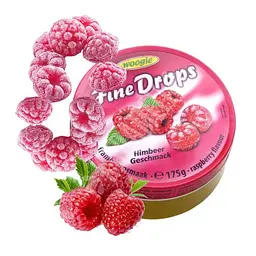 Льодяники Woogie Fine Drops зі смаком малини 175г - мініатюра 3