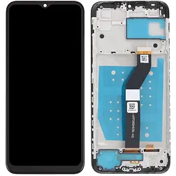 Дисплей Motorola XT2055 Moto G8 Power Lite чорний, оригінал PRC, з рамкою