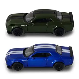 Автомодель TechnoDrive Dodge Challenger SRT Jailbreak 2022 синій зелений (250949) - мініатюра 3