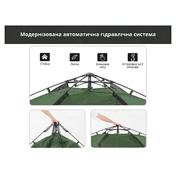 Намет Naturehike NH21ZP008 оливково-зелений (6927595777442) - мініатюра 12