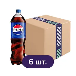 Упаковка напою Pepsi Cola безалкогольний сильногазований 1.25 л х 6 шт