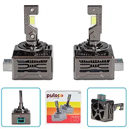 LED лампи для авто Pulso LR2-D3S USA Bridgelux CSP chips 12V 2*55W 10000Lm 6000k