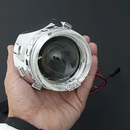 Лінза біксенон маска LED 2.5' (D63 мм) H1 / Н4 / Н7 / Широке охоплення 2 шт. - мініатюра 3