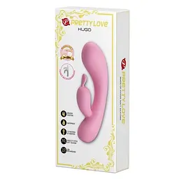 Вібратор-кролик Pretty Love Hugo 16.5 см рожевий - мініатюра 2