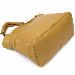 Практична сумка жіноча з натуральної шкіри Vintage 22991 Жовтий - мініатюра 5