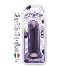 Фалоімітатор з ароматом ожини Toyz4lovers Delicious Dildo Berries, 15 см - мініатюра 6
