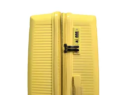 Валіза середня M Milano bag 024 поліпропілен Жовтий - мініатюра 5