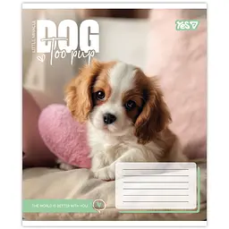 Зошит шкільний Yes Dog too pup А5 12 аркушів клітинка 25 шт. (768731) - мініатюра 5