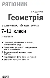 Геометрія у визначеннях, формулах і таблицях. 7-11 класи - мініатюра 3