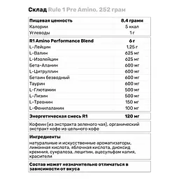 Амінокислота Rule 1 Pre Amino Ананас-апельсин 252 г - мініатюра 3