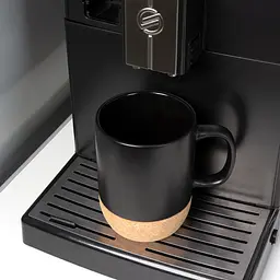 Чашка керамічна МВМ My Home з підставкою, 320 мл, чорна (KP-14 BLACK) - мініатюра 5