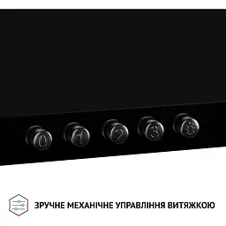 Витяжка купольна Perfelli K 6210 BL 700 LED - мініатюра 3