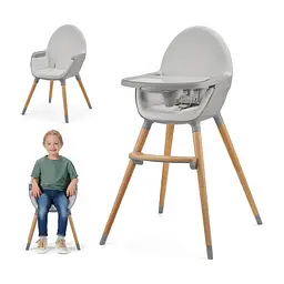Стілець для годування Kinderkraft 2 в 1 Fini 2 Grey (5902533924509) - мініатюра 3
