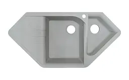 Кухонна мийка Adamant Spirit 1000x500x225 old stone 361223, Сірий - мініатюра 2