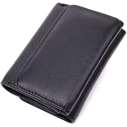 Жіночий горизонтальний гаманець з натуральної шкіри ST Leather 19477 чорний - мініатюра 2