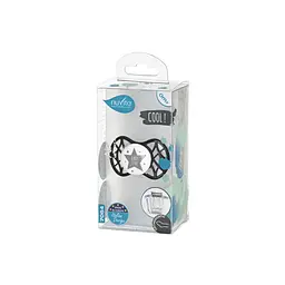 Пустушка Nuvita 7064 Air55 Cool ортодонтична 0m+ BABY STAR чорна NV7064IB - мініатюра 5