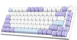 Клавіатура Ajazz AK820 Max HE RGB White Purple (AK820MAX-HEMS-HS) - мініатюра 1