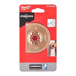 Полотно для мультитула STARLOCK MILWAUKEE, Carbide Grit 75х20х2,2мм (видалення затирки) - мініатюра 3