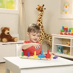 Пірамідка Melissa&Doug дерев'яна на платформі (MD10379) - мініатюра 6