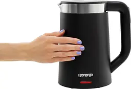 Gorenje Електрочайник 1.7л, Strix контроль, LED дисплей, чорний - мініатюра 6