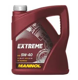 Автомобільна моторна олива MANNOL Extreme 5w-40 4л - мініатюра 1
