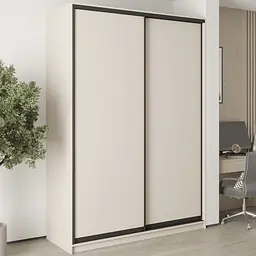 Шафа-купе дводверна MebelStar Стандарт BG 2ДСП 160x45x240 см Кашемір (MBS-9991)