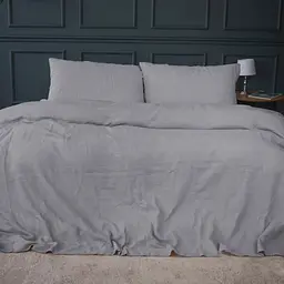 Постільна білизна MirSon №20-02 Waffle Gray 2 x 160x220 сімейний Євро (2200011032894)
