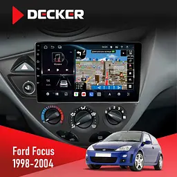 Штатна магнітола Ford Focus 1998-2004 Decker D9-011 4x64, DSP, 4G, 360 Decker (НФ-00007531)