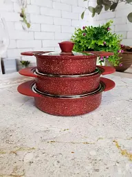 Набір посуду (омлетниці) O.M.S. Collection 3015 Red
