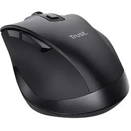 Миша бездротова Trust Fyda, Black, USB (2.4 GHz), оптична, 800 - 2400 dpi, 6 кнопок, ергономічний дизайн, вбудований акумулятор (24727)
