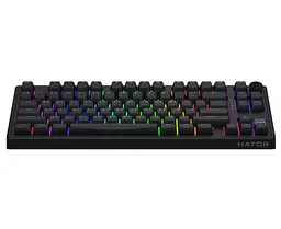 Клавіатура ігрова механічна HATOR HTK-4181 Wireless UA Skyfall 80 PRO Black Aurum Vanila Silent switches - мініатюра 2