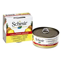 Консерви для собак Schesir Chicken Pineapple з філе курки та ананасом у желе 150 г