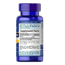 Натуральна добавка Puritan's Pride Melatonin 3 mg, 240 таблеток - мініатюра 2