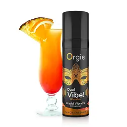 Рідкий вібратор коктейль Секс на пляжі Dual Vibe!, 15 мл Orgie (Бразилія-Португалія) - мініатюра 2
