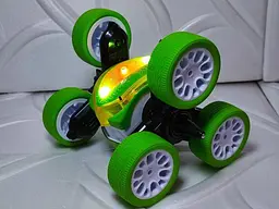 Машинка-перевертень на радіокеруванні Stunt car exciter Зелена - мініатюра 3