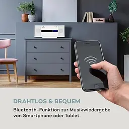 Стереосистема Auna V-20 DAB BT NFC CD MP3 USB (10031467) - мініатюра 4
