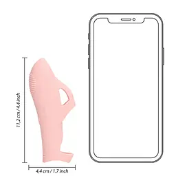 Вібратор на палець Loveline Silicone Finger, 11.2 см (рожевий) - мініатюра 11