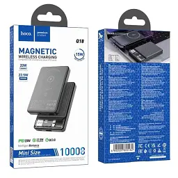 Портативна батарея Power Bank Hoco Q18 Tourer 22.5W 10000 mAh Black - мініатюра 4