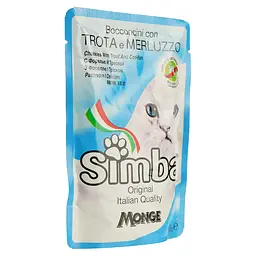 Вологий корм для кішок Simba Cat Wet форель та тріска 100 г (70009362) - мініатюра 2