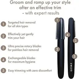 Тример для тіла GESKE Precision Trimmer 4in1 Black (HB0449) [132060] - мініатюра 8