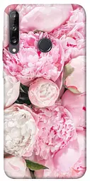 Чохол Demsky Pink peonies для Huawei P40 Lite E / Y7p (2020)