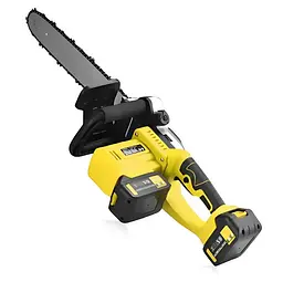 Акумуляторна ланцюгова пила Electric SAW 16" з 2 акумуляторами жовта