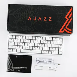 Ігрова дротова магнітна клавіатура AJAZZ AK680 MAX / RGB / Magnetic Switch / 8К / White - мініатюра 8