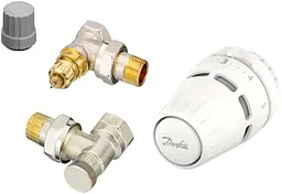 Комплект термостатичний Regus RA + RA-FN + RLV-S бокове підкл 1/2 кутовий Danfoss teh0015816