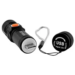 Ліхтар ручний POLICE 515-T6 ЗУ USB вбудований акумулятор ремінець zoom - мініатюра 3